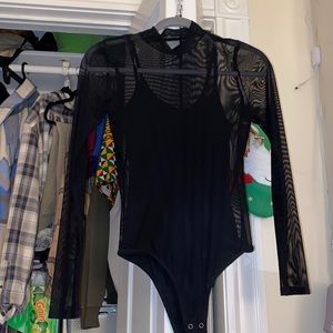 Bodycon mesh body suit